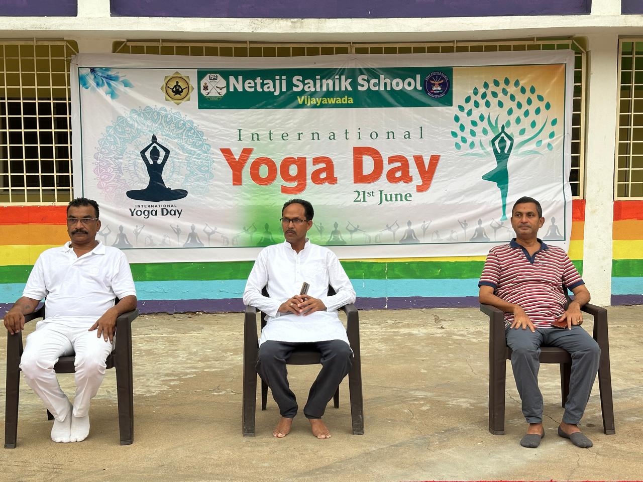 International Yoga Day Celebrations at Netaji Sainik School